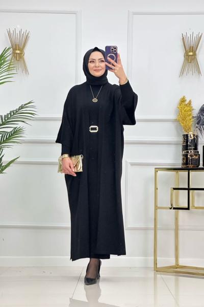 AMİNE KİMONO-SİYAH Siyah