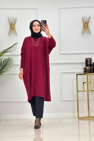LOREN TUNİK—BORDO Bordo