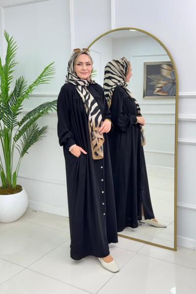 GÜLNAZ ELBİSE-SİYAH