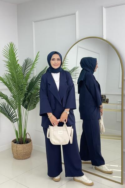 TALİA CEKET TAKIM-LACİVERT