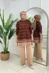 BİNNUR TRİKO TAKIM - KAHVERENGİ