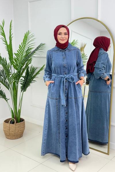 BERRAK ELBİSE - MAVİ