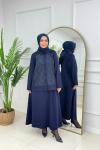 KUMSAL ETEKLİ TAKIM - LACİVERT