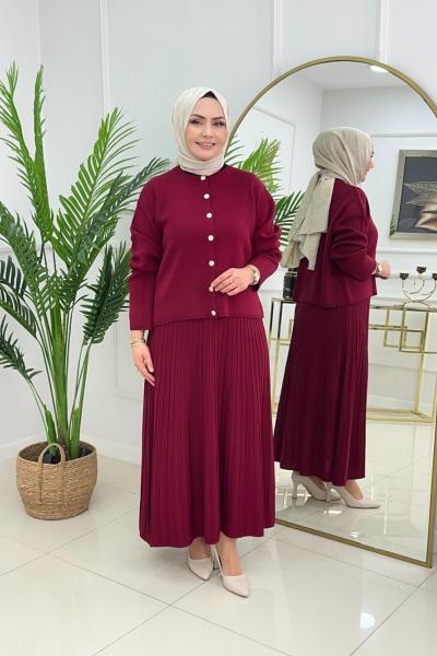 BENGÜ ETEKLİ TAKIM - BORDO