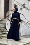 DİLRUBA ELBİSE - LACİVERT
