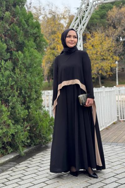 DİLRUBA ELBİSE - SİYAH