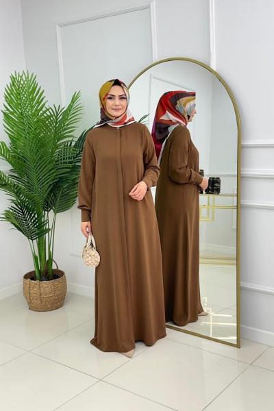 Patlı Ferace Kahverengi