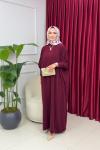 MÜJDE ELBİSE - BORDO