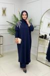Seray Abaya Takım Lacivert