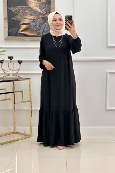 Azra Elbise-Siyah Siyah