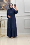 Azra Elbise -Lacivert Lacivert
