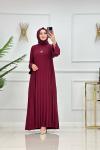 Şevval Elbise-Bordo Bordo