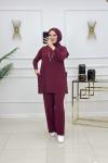 ALMİNA TAKIM-BORDO Bordo