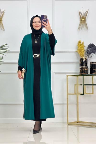 AMİNE KİMONO-PETROL YEŞİLİ Petrol Yeşili