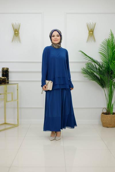 ASU ETEKLİ TAKIM - SAKS  Saks Mavisi