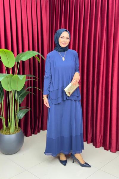 ASU ETEKLİ TAKIM - İNDİGO İndigo mavi