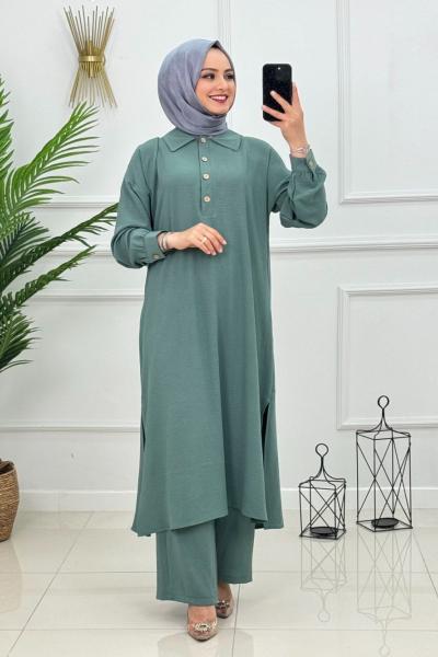 Belinay Takım Mint Yeşili