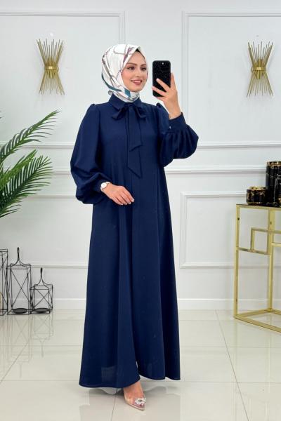 DURU ELBİSE -LACİVERT  Lacivert