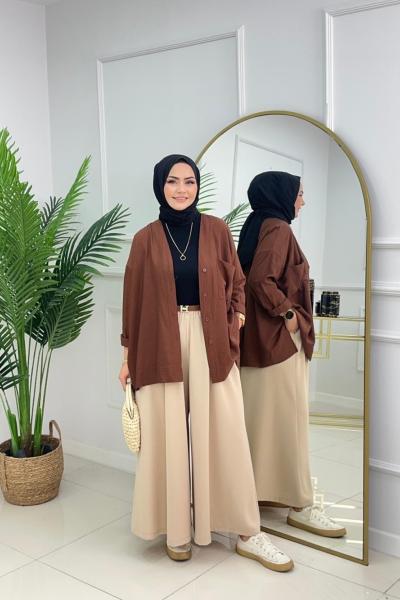 ETEK PANTOLON - BEJ Bej