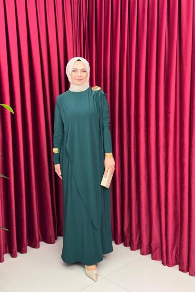 EVİE ELBİSE-ZÜMRÜT Zümrüt