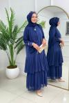 FÜSUN ELBİSE - İNDİGO MAVİ İndigo mavi