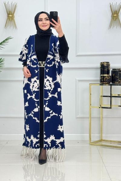 GÖNÜL KİMONO-LACİVERT Lacivert