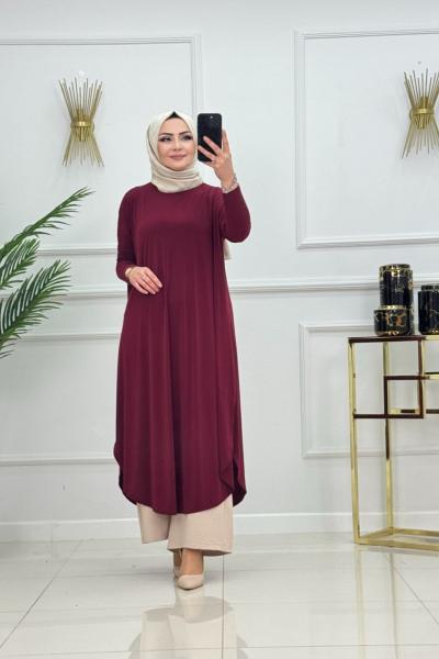 İCLAL TUNİK-BORDO Bordo