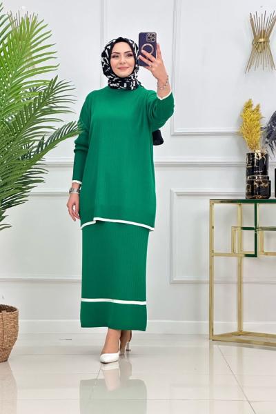 İLAYDA ETEKLİ TAKIM-YEŞİL Yeşil