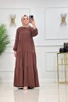 İrem Elbise Kahverengi