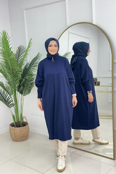 IŞIK TUNİK - LACİVERT  Lacivert