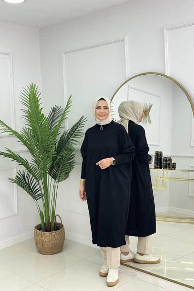 IŞIK TUNİK - SİYAH Siyah