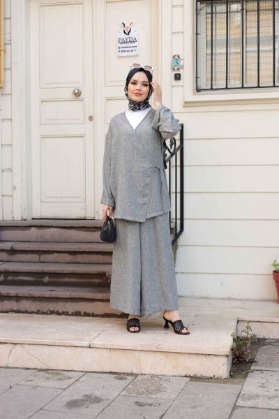 LAVİN KİMONO TAKIM Gri