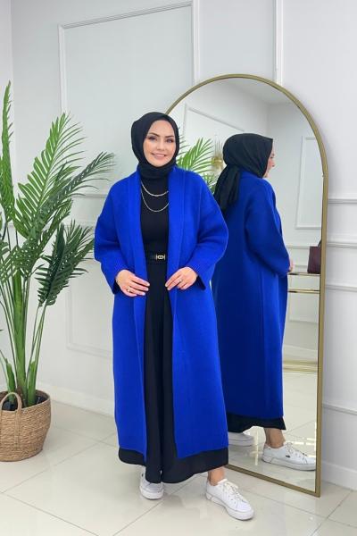 LİNDA HIRKA - SAKS MAVİ Saks Mavisi