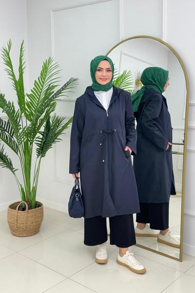 LUVİA YAĞMURLUK - LACİVERT  Lacivert