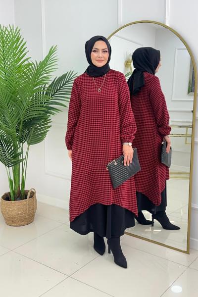 MAYA TUNİK - BORDO Bordo