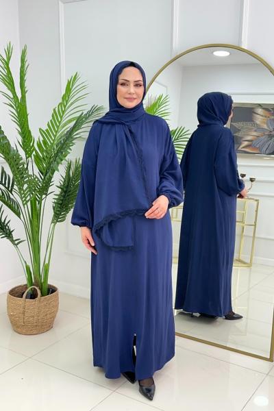 MEDİNE FERACE - LACİVERT  Lacivert