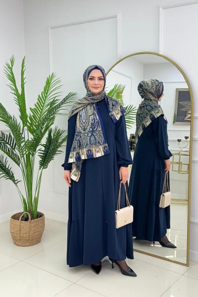 MİHRA FERACE - LACİVERT Lacivert