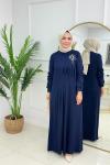 NİHAL ELBİSE - LACİVERT  Lacivert