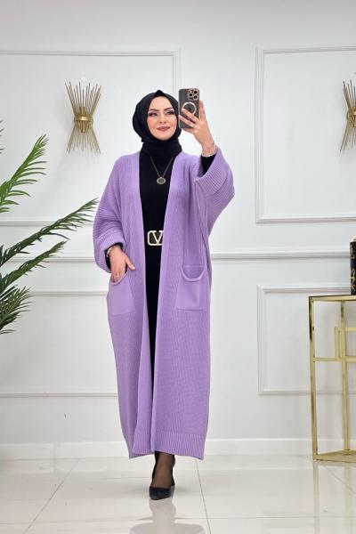 NİLAY TRİKO HIRKA-LİLA Lila