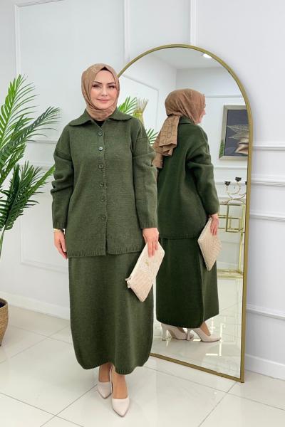 ÖYKÜ ETEKLİ TAKIM - HAKİ Haki