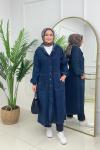 ROSE DENİM KAP - LACİVERT  Lacivert