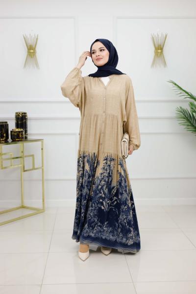 ŞEBNEM ELBİSE-LACİVERT Lacivert