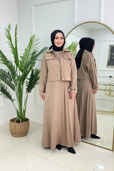 SELLY CEKETLİ TAKIM - BEJ Bej