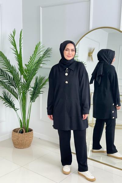 SERAP OYSHO TAKIM - SİYAH Siyah