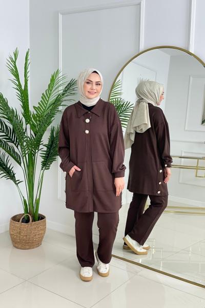 SERAP OYSHO TAKIM - KAHVERENGİ  Kahverengi