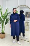 SUZAN OYSHO TUNİK - LACİVERT  Lacivert