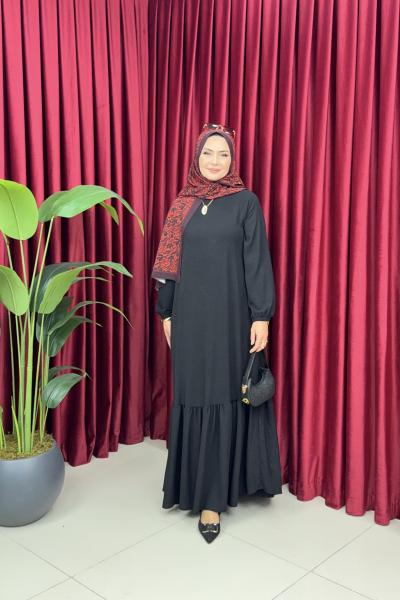 Azra Elbise-Siyah Siyah